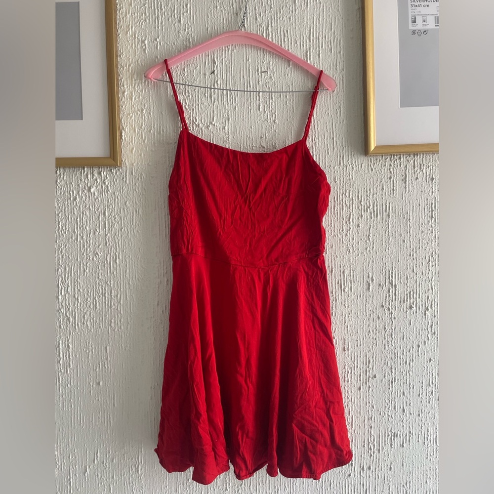 Kimchi Blue Vibrant Red Mini Dress